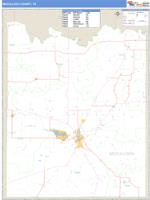 McCulloch County, TX Wall Map Zip Code