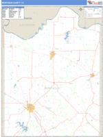 Montague County, TX Wall Map Zip Code