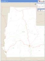 Real County, TX Wall Map Zip Code