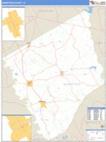 Robertson County, TX Wall Map Zip Code