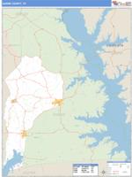 Sabine County, TX Wall Map