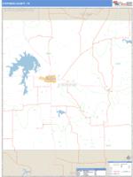 Stephens County, TX Wall Map Zip Code