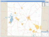 Wise County, TX Wall Map Zip Code