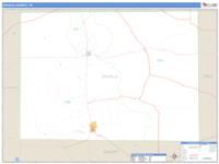 Zavala County, TX Wall Map Zip Code