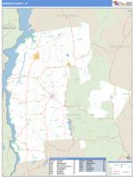 Addison County, VT Wall Map Zip Code