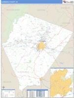 Albemarle County, VA Wall Map Zip Code