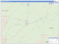Alleghany County, VA Wall Map Zip Code