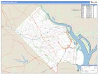Arlington County, VA Wall Map Zip Code
