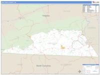 Grayson County, VA Wall Map Zip Code