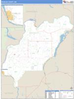 Douglas County, WA Wall Map Zip Code