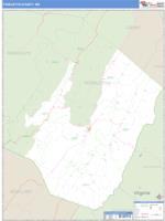 Pendleton County, WV Wall Map Zip Code