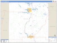 Lincoln County, WI Wall Map Zip Code