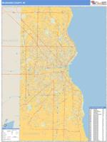 Milwaukee County, WI Wall Map