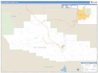 Hot Springs County, WY Wall Map Zip Code
