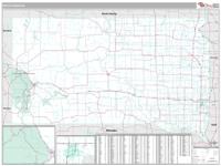 South Dakota  Wall Map Zip Code