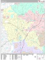 Roswell Wall Map Zip Code