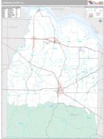 Lawrence County, AL Wall Map Zip Code