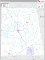 Randolph County, AL Wall Map Zip Code