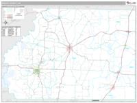 Ashley County, AR Wall Map Zip Code