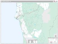 Del Norte County, CA Wall Map Zip Code
