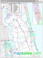 St. Johns County, FL Wall Map Zip Code