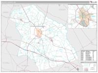 Bulloch County, GA Wall Map Zip Code