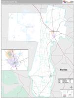 Charlton County, GA Wall Map Zip Code