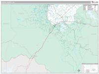 Fannin County, GA Wall Map Zip Code