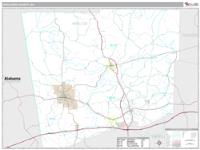 Haralson County, GA Wall Map Zip Code