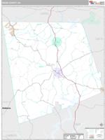 Heard County, GA Wall Map Zip Code