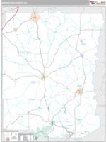 Meriwether County, GA Wall Map