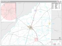 Mitchell County, GA Wall Map Zip Code