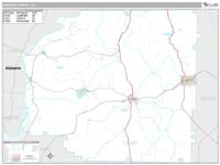 Stewart County, GA Wall Map Zip Code
