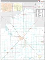 Christian County, IL Wall Map Zip Code