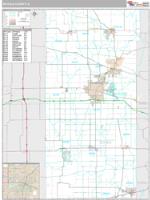 DeKalb County, IL Wall Map Zip Code