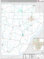 Fulton County, IL Wall Map Zip Code