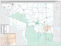Jackson County, IL Wall Map Zip Code