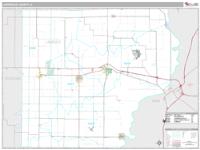 Lawrence County, IL Wall Map Zip Code