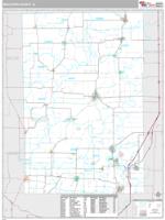 Macoupin County, IL Wall Map Zip Code