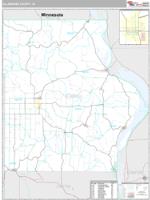 Allamakee County, IA Wall Map Zip Code