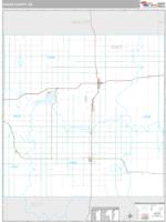 Rooks County, KS Wall Map Zip Code