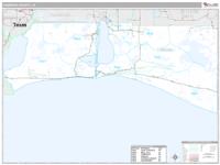 Cameron County, LA Wall Map Zip Code