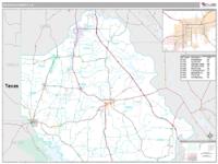 DeSoto County, LA Wall Map Zip Code