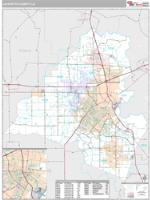 Lafayette County, LA Wall Map Zip Code