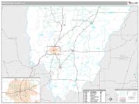 Morehouse County, LA Wall Map Zip Code