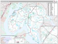 Charles County, MD Wall Map Zip Code