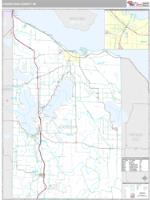 Cheboygan County, MI Wall Map Zip Code