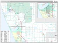 Muskegon County, MI Wall Map Zip Code