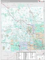 Oakland County, MI Wall Map Zip Code