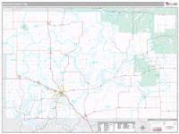 Becker County, MN Wall Map Zip Code